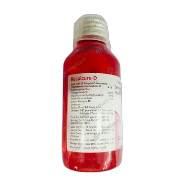 respicure d cough syrup 60 ml